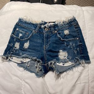 Zara mid rise shorts
